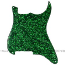 3-ply Green Pearloid BLANK Pickguard for USA/MIM Fender Stratocaster Strat