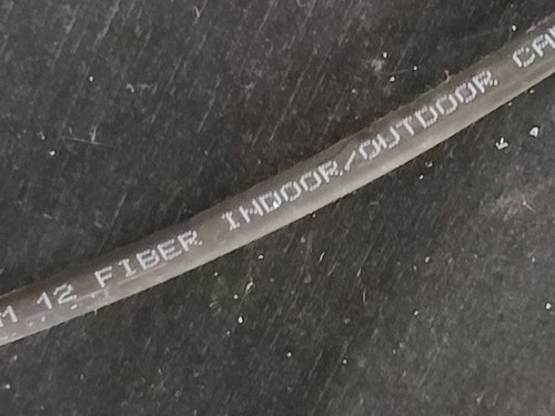 TLC 12-Fiber MultiMode OM3 OFCP Indoor/Outdoor PVC+AL Armored Optic Cable /25ft - Picture 5 of 12