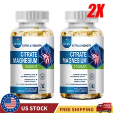 Magnesium Citrate Capsules 1000mg Per Serving - Highest Potency 240 Capsules