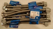 15 PACK Toilet Supply Line Stainless Braided 3/8" Compression x Ballcock x 12"
