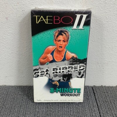 TaeBo II Get Ripped 8 minute Workout Billy Blanks VHS 2000 New Sealed