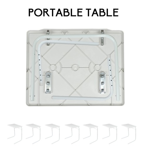 Foldable Table Laptop Adjustable Tray Portable Folding Desk Bed Mate TV Dinner - Picture 8 of 9