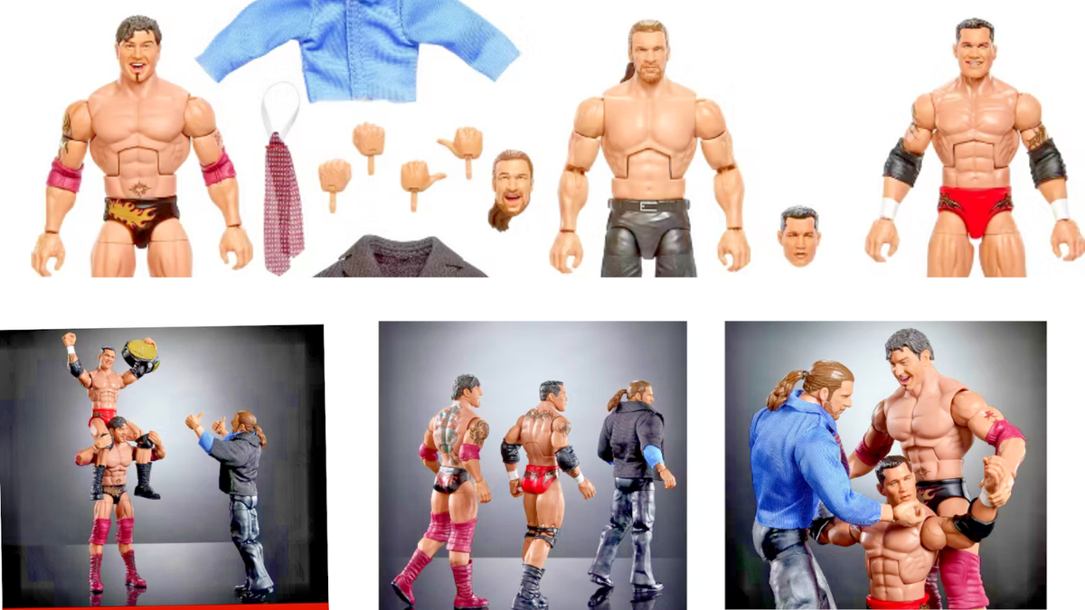 WWE Elite Collection Evolution Action Figures 3-Pack 6-Inch with