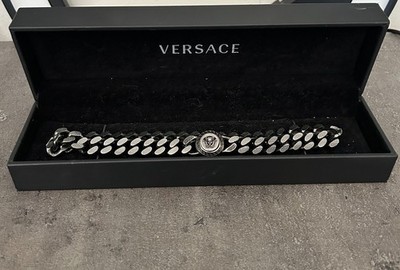 Versace  Gunmetal Medusa Chocker Necklace - SSENSE Exclusive Item (2020)
