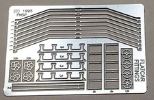N Scale SS PE detail parts for FLAT CARS. flatcar Fittings 32 ETCH PARTS