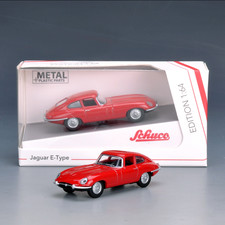 Schuco 1/64 Scale Jaguar E-type Coupe Red Color Racer Alloy Diecast Model Car