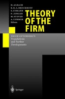 H. Albach (U. A.) | Theory Of The Firm | Taschenbuch | Englisch (2011) | Ix