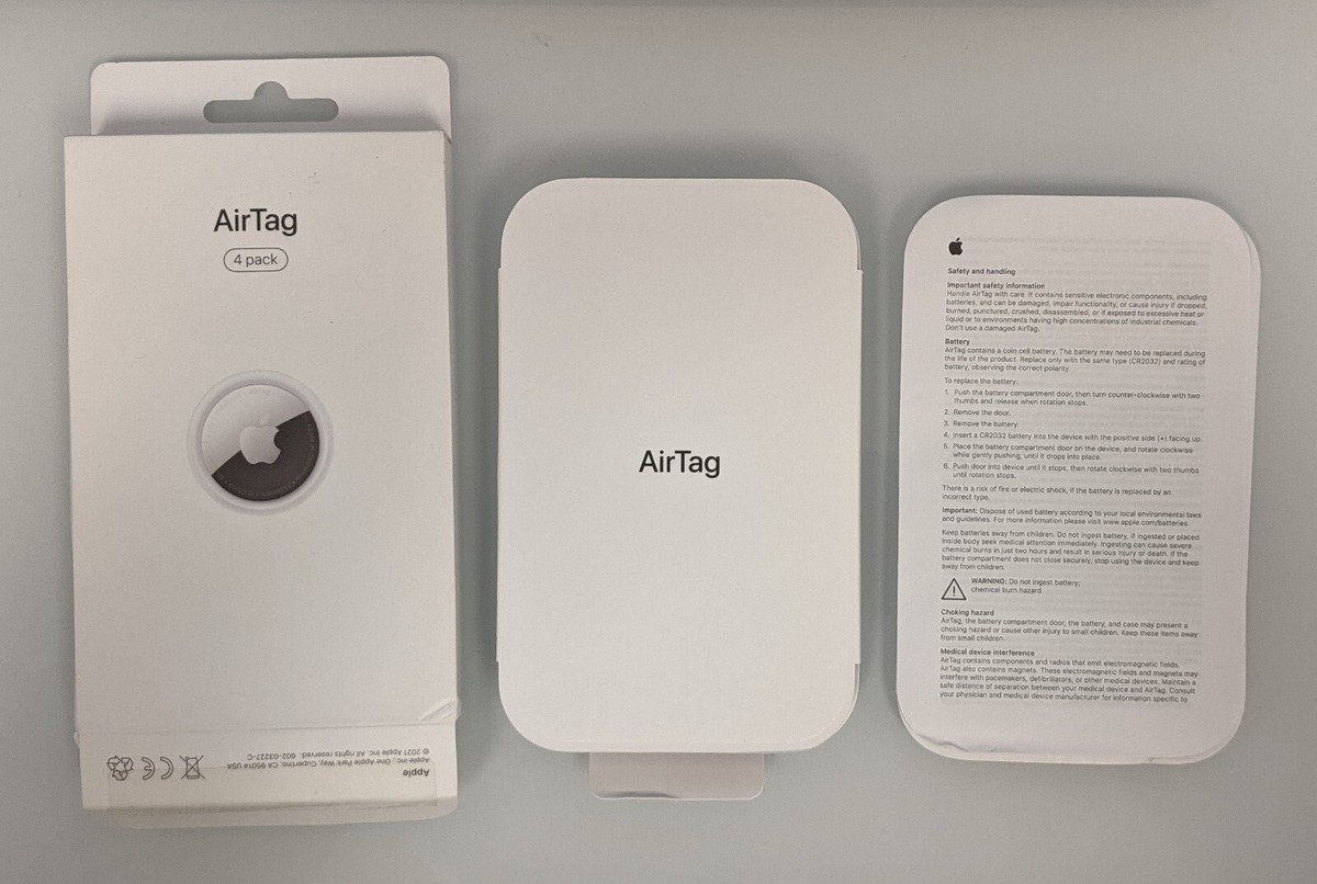 Genuine Original Apple AirTag MX532AM/A White Air Tag (4 Pack) | eBay