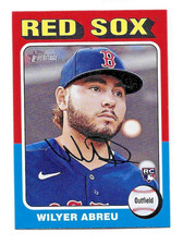 2024 Topps Heritage Wilyer Abreu RC #385 Boston Red Sox