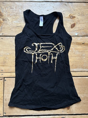 Jex Thoth gold logo vest top doom metal Sabbath Assembly