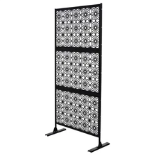 75" Height Metal Privacy Screens and Panels, Free Standing for Patio,Garden New-