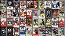 Mixed Lot of 100 Football Sports Cards 1978-2022 Carolina Panthers