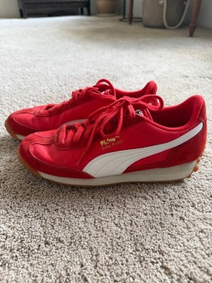 Puma Red unisex Easy Rider Vintage Shoes sneakers 8 men's 9.5 women
