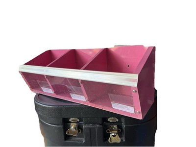 store display shelf container wall mounting clear front open Hanging Container
