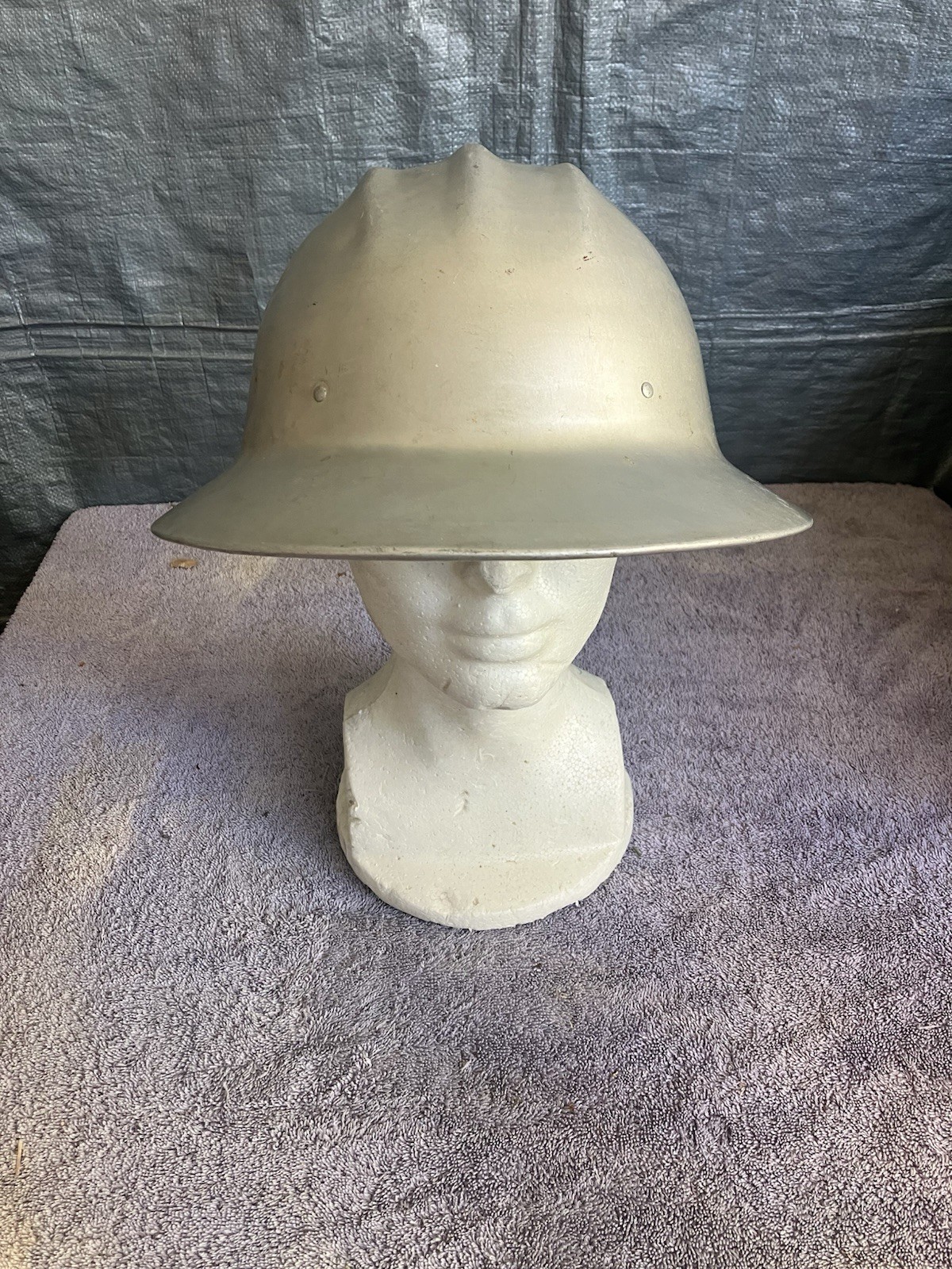 Vintage E D Bullard Boiled Hard Hat Aluminum