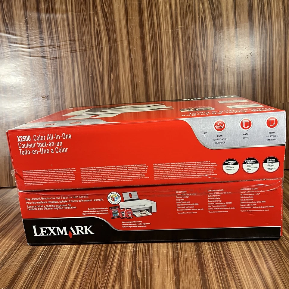 Lexmark X2500 Color All-In-One Printer Scan Copy Print Borderless Photo New - Image 3 of 4