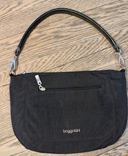 Borsa a tracolla Baggallini donna moderna ovunque mezza luna mezzaluna nera