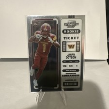 2022 Contenders Optic Rookie Ticket Silver Jahan Dotson RC