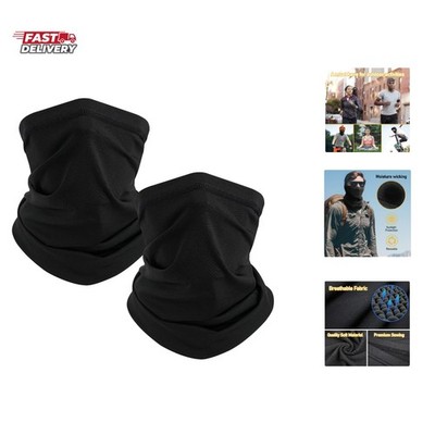 Neck Gaiter Face Cover Scarf, Neck Warmer Breathable Sun & Wind-proof for Ski...