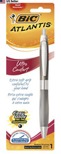 BIC Atlantis Ultra Comfort Retractable Ballpoint 1 Count Pack of 1 , Black