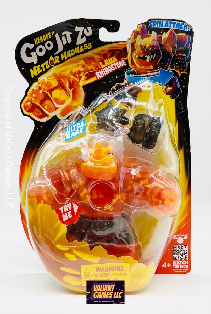 ULTRA RARE LAVA RHINOSTONE Goo Jit Zu Meteor Madness Figure