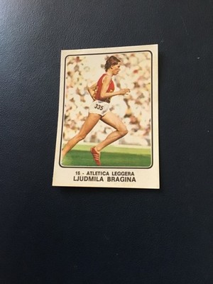 PANINI CHAMPIONS OF SPORT 1973-74 ATHLETICS LJUDMILA BRAGINA # 16 PHOTO