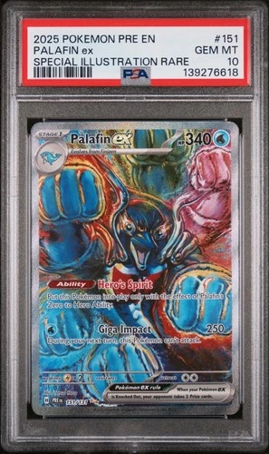 Palafin ex 151/131 - Sv: Prismatic Evolutions Holo (PSA 10)