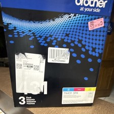Brother TN431 3PK Genuine Laser Toner Cartridges Yellow Magenta Cyan