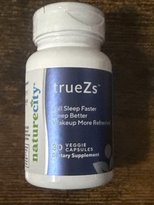 Naturecity TrueZs Sleep Better Capsules - 30 Ct - Brand New Factory Sealed