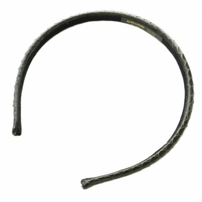 Alexandre De Paris Python Headband Hair Accessory One Color Logo Black /BB