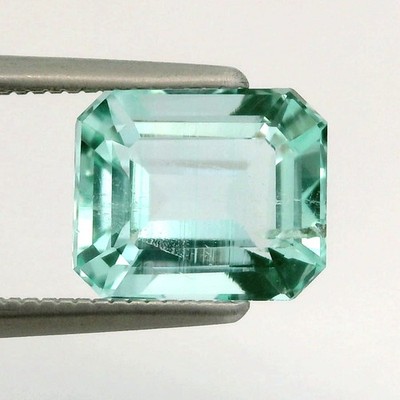 2.83Ct ''GIA'' CERTIFIED ! GORGEOUS UNHEATED HELIODOR GREEN BERYL FROM BRAZIL