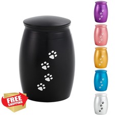 Lines Arte 2.67" Small Dog Cat Cremation Urn Paw Print
