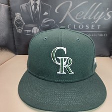 Colorado Rockies New Era 59FIFTY Fitted Hat 7 5/8 Forest Green MLB NWOT