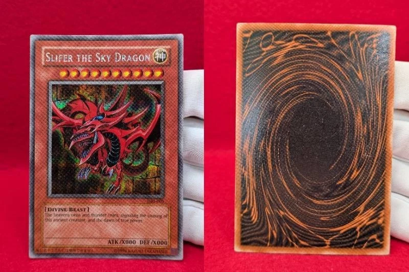 Yu-gi-oh Card GBI-001 -002 -003 Slifer The Sky Dragon Secret Rare Ra - Image 2 of 4
