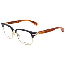 Rag  Bone Men's 53 mm Blue Brown Opticals RNB7038-G-S9W-53