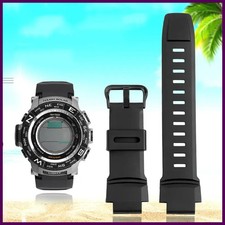 Rubber Sports Watch Strap For Casio PROTREK PRW-3500/2500/5100 PRG-260/550