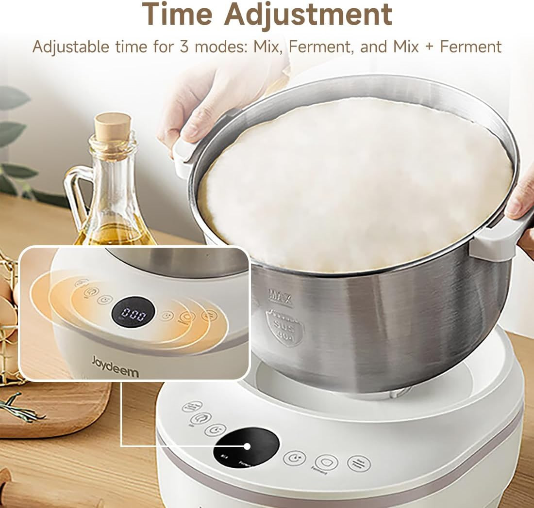 Joydeem Electric Dough Maker with Ferment Function, 5Qt Dough Mixer Machine, Per