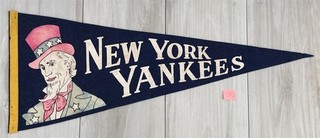 1950s NEW YORK YANKEES BASEBALL LARGE 29 INCH PENDANT LOT #70