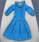Vintage Mattel Barbie Doll Turquoise See Worthy #1872 Dress Only 1960’s Sailor