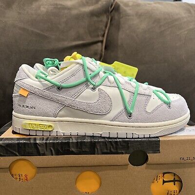 Nike Dunk Low Off-White Lot 14 Size 10 Electro Green Nike Dunk Low Off-White Lot 14 Size 10 Electro Green