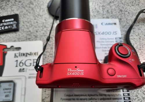 Boxed Canon PowerShot SX400 IS 16.0MP Digital Camera,-Red - Picture 12 of 19