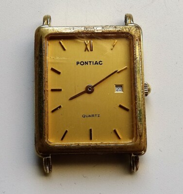 Vintage PONTIAC Quartz Seven Jewels Antimagnetic Wrist Watch for