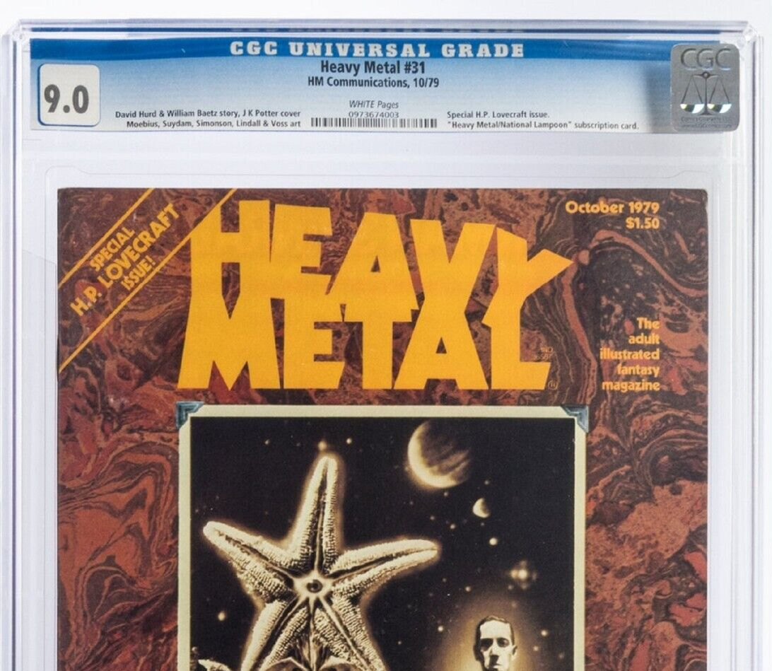 HEAVY METAL #31 October 1979 Necronomicon HP LOVECRAFT issue 