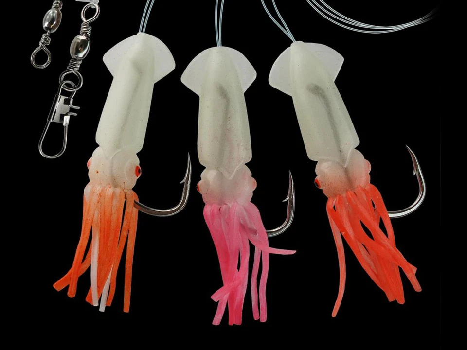 NEUF Dega Norway-Leader with 3 Octupus arms 4/0 145cm Mer Eau salée - Photo 1/1