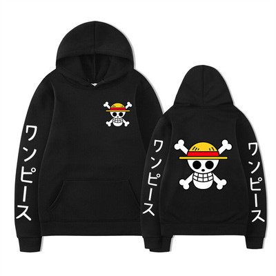 One Piece Sweatshirt Damen Herren Bedruckt Kapuzenpullover Hoodie Pullover Pulli