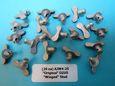 20 Pack DZUS AJW4-25 Quarter Turn Winged Fasteners – Button Head For Aircraft