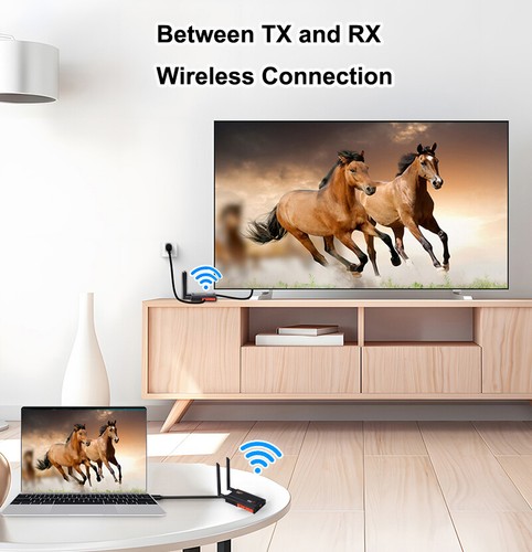 Wireless Wifi HDMI Extender Transmitter Receiver Adapter Camera PC To TV Monitor - Picture 4 of 14