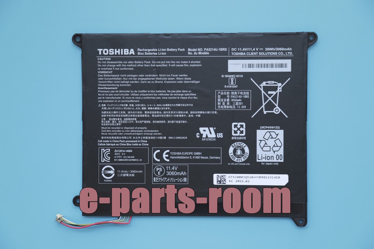 Genuine PA5214U-1BRS Battery For Toshiba Portege WT20-B WT20-B-106