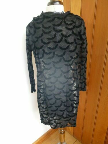 Robe Noire Metrostyle Midi, Manches Courtes, Taille 4 - Très Bon état