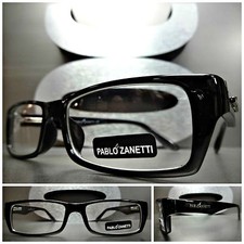 Men's or Women CONTEMPORARY MODERN Style Clear Lens EYE GLASSES Cool Black Frame